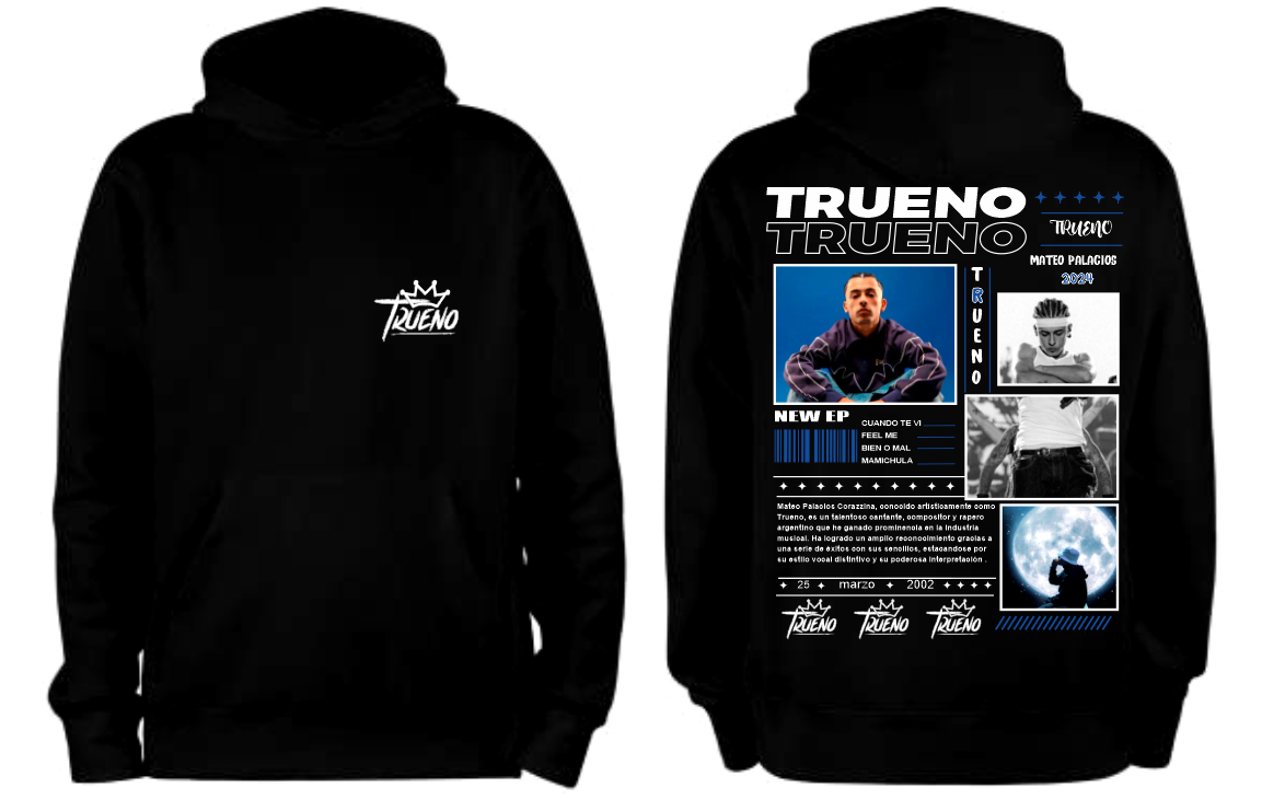 Sudadera Trueno | Negro | New EP 2