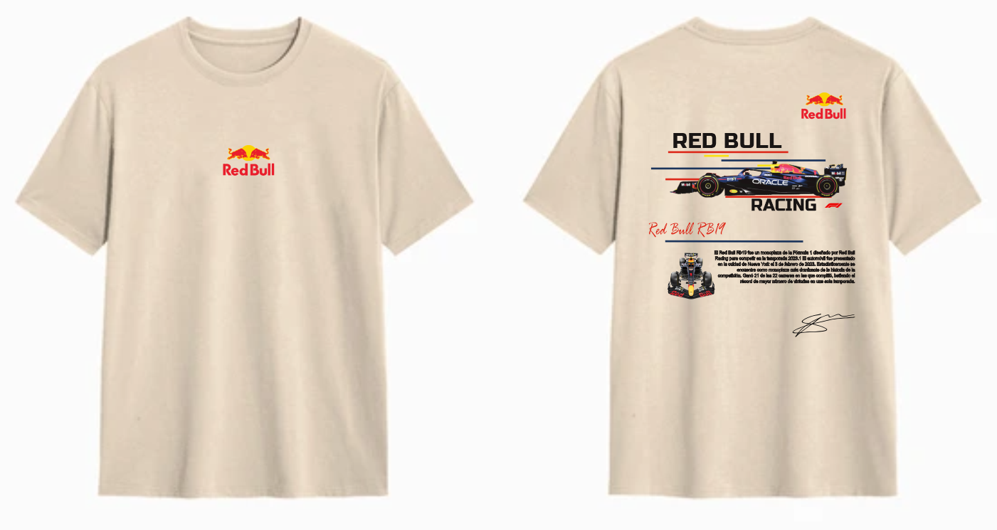 Playera Personalizada| Blanca| Formula 1