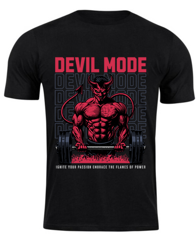 Playera negra | GYM | Power Time | GOLD´S GYM | Devil Mode