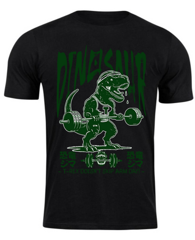 Playera negra | GYM | Power Time | GOLD´S GYM | Dinosaur