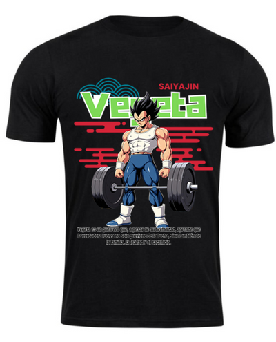 Playera negra | GYM | Power Time | GOLD´S GYM | Vegeta Saiyajin