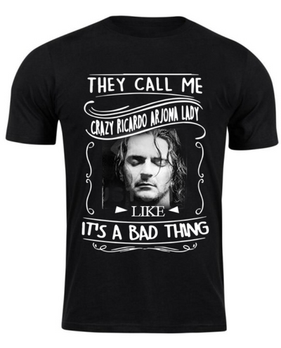 Playera negra | Ricardo Arjona | Crazy Ricardo