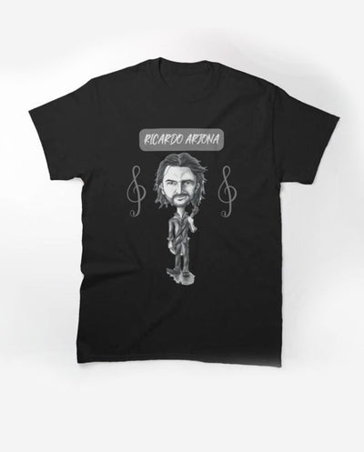 Playera Blanca | Ricardo Arjona | Caricatura |