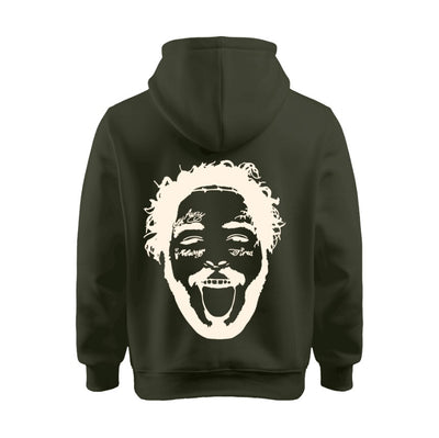 Sudadera Verde | Post Malone | rostro