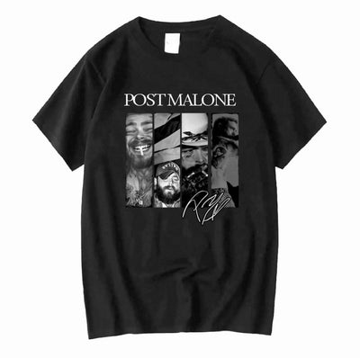 Playera | Negra | Post Malone | PM |