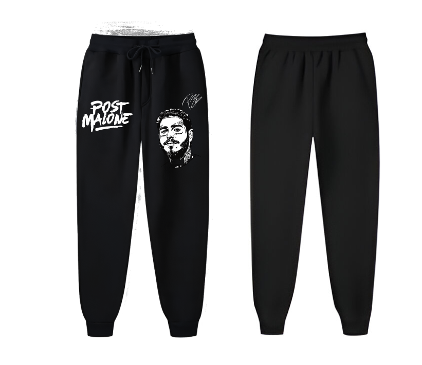 Pants Negro | Post Malone| Negro y blanco