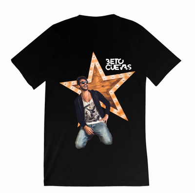 Playera | Negra | Beto Cuevas | Estrella |
