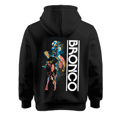 | Sudadera | Negro | Bronco | Ilustración