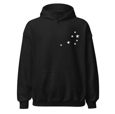 Sudadera Personalizada| Negro | Snoopy | Estrellitas