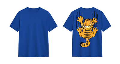 Playera | Azul nacional | Garfield| Rasgado