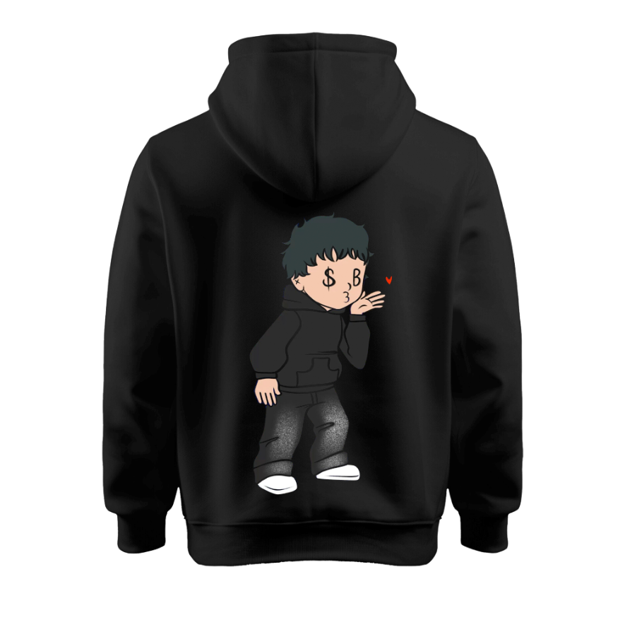 Sudadera Negra | junior H | Sad Boyz | Chico