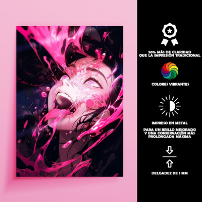 Cuadro Metálico Personalizable | Nezuko Kamado | Forma demoníaca