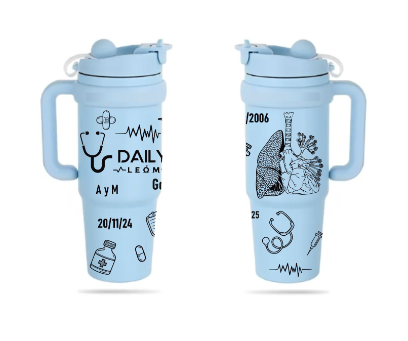 Vasos Térmico 900ml | Celeste claro | Enfermera