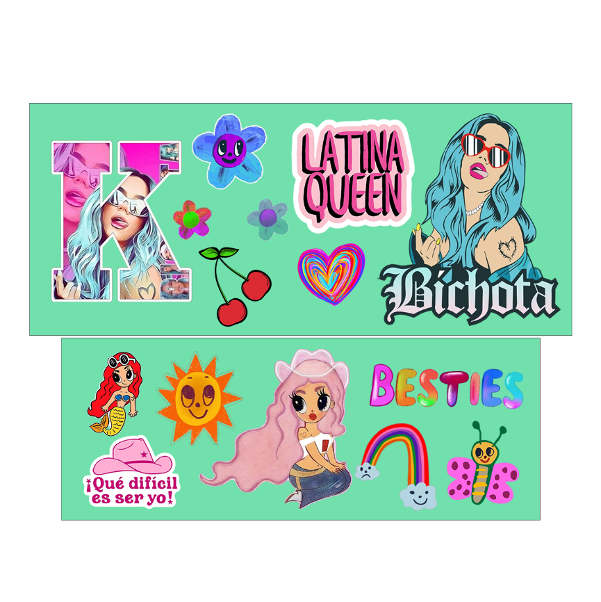 Vasos Térmico 1300ml | Turqueza | Karol G | Latina Queen