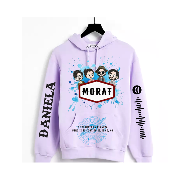 Sudadera personalizada| Lila| Morat| Daniela