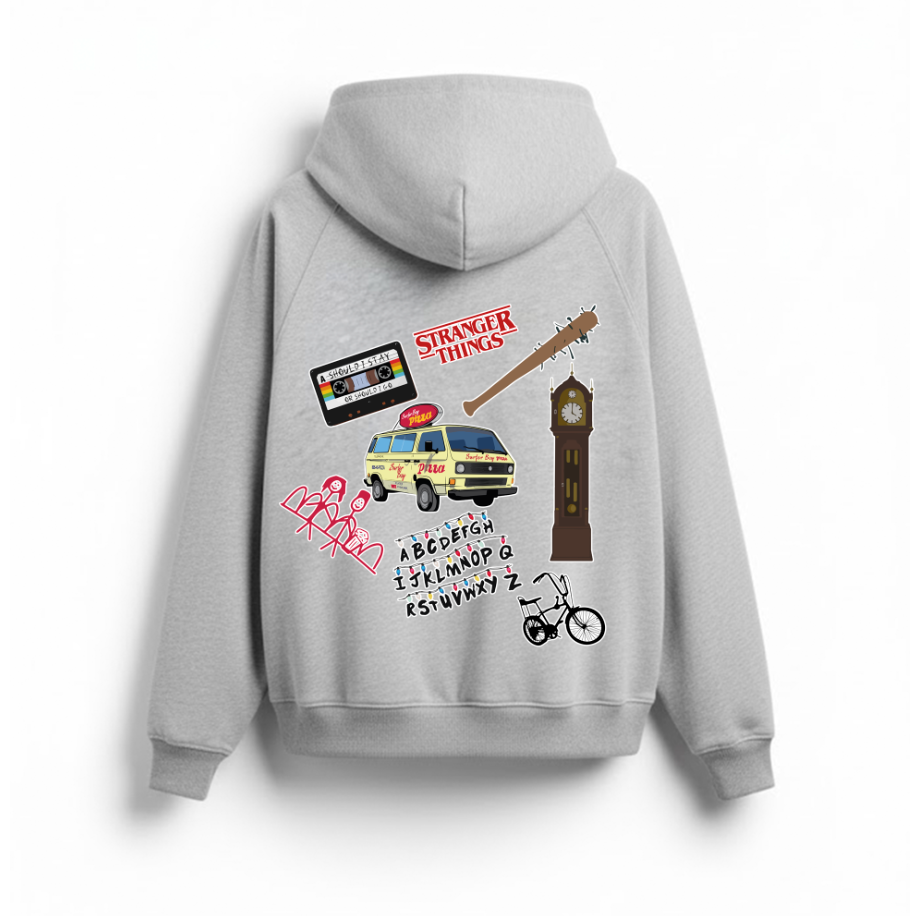 Sudadera | Gris | Stranger Things | FIGURITAS