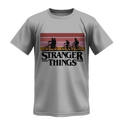 Playera | Gris | Stranger Things | Vintage