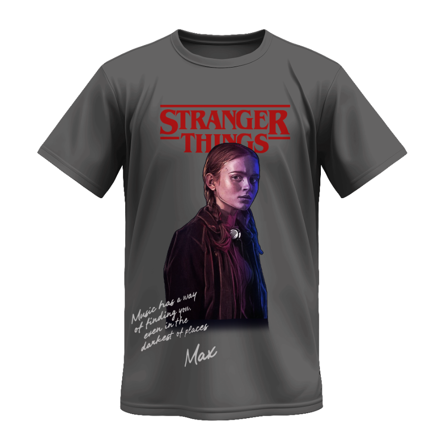 Playera | Gris oscuro| Stranger Things | MAX