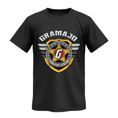 Playera | Negra | ENDLESS LEGEND | Gramajo