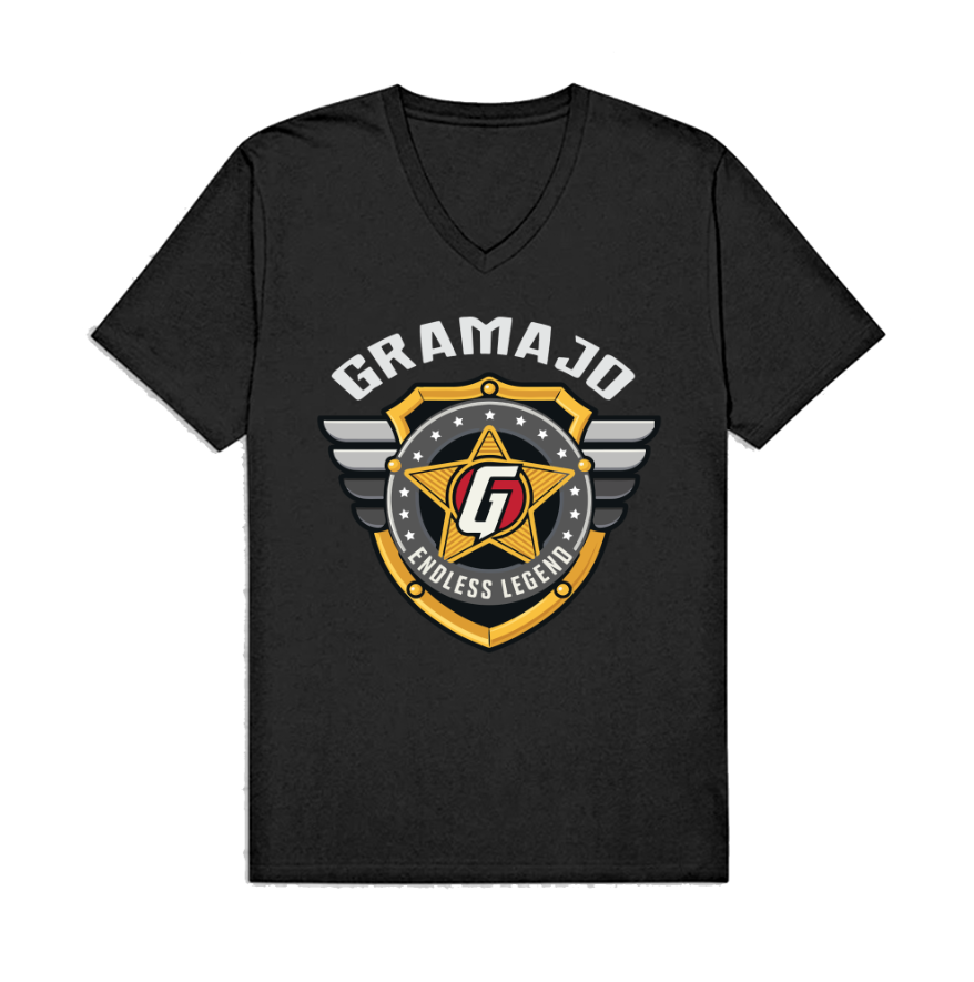 Playera | Cuello V | Negra | ENDLESS LEGEND | Gramajo 2