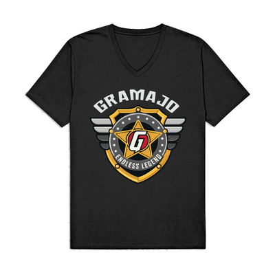 Playera | Cuello V | Negra | ENDLESS LEGEND | Gramajo 2