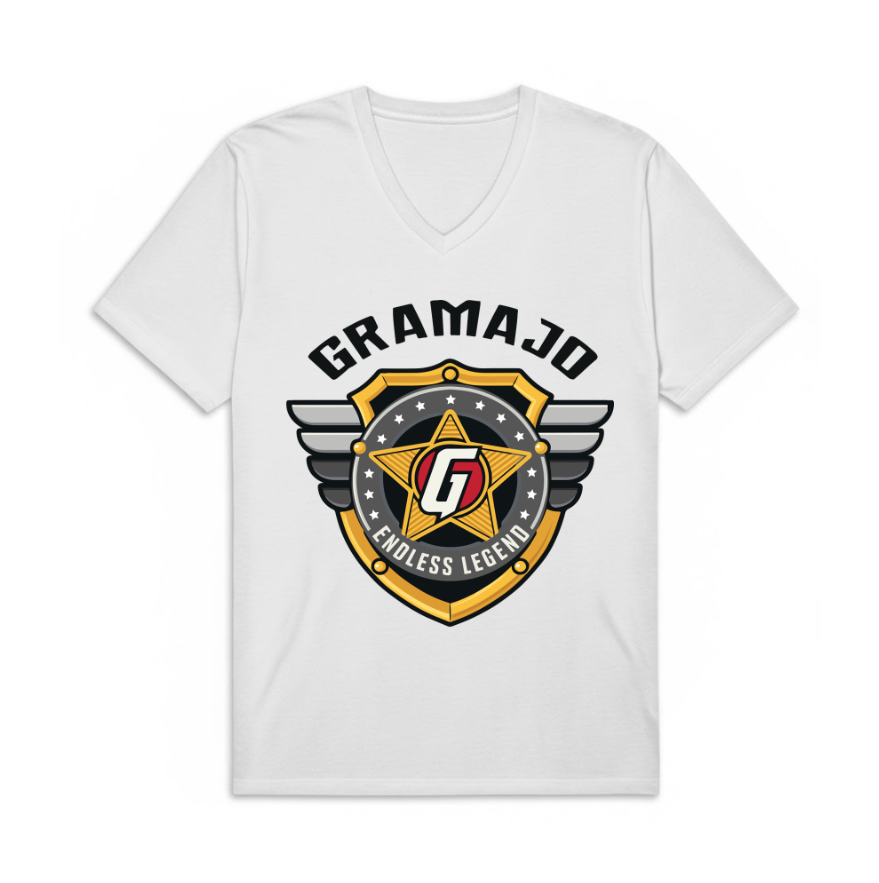 Playera | Cuello V | Blanca | ENDLESS LEGEND | Gramajo 2