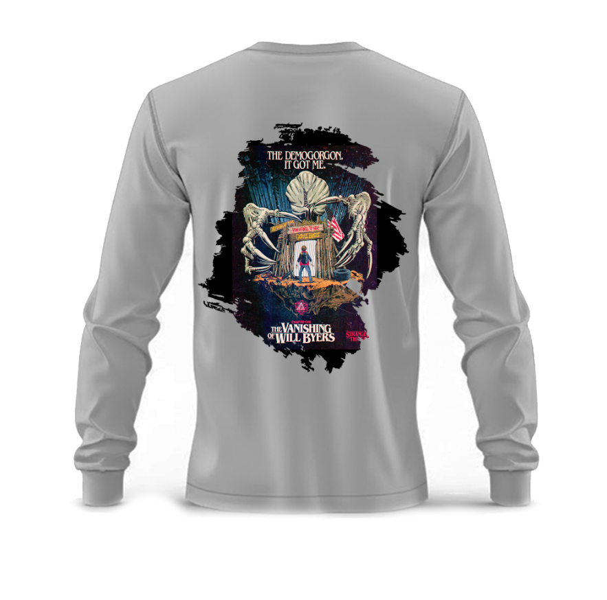 Playera | gris claro | Manga larga | Stranger Things | Lentess