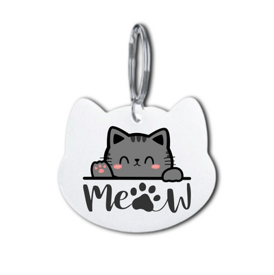 Llavero de Metal | Forma de Gato | Personalizable ambos lados 4