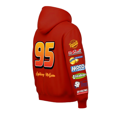 Sudadera | Roja | Rayo McQueen | logos