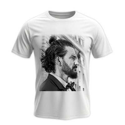 Playera | Blanca | Ricardo Arjona | Ricardo perfil blanco y negro