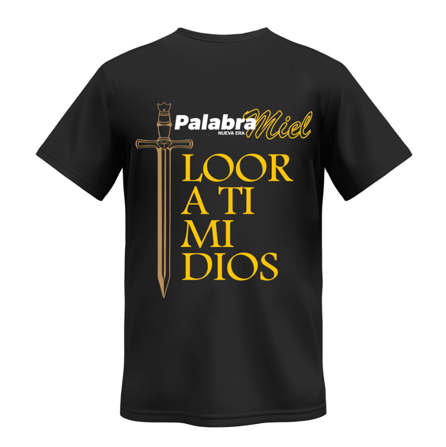 Playera | Negra | Palabra Miel| nueva edición | logo