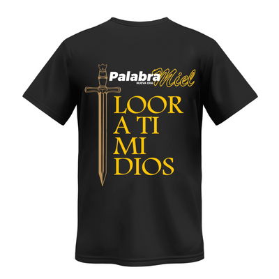 Playera | Negra | Palabra Miel| nueva edición | Bajo