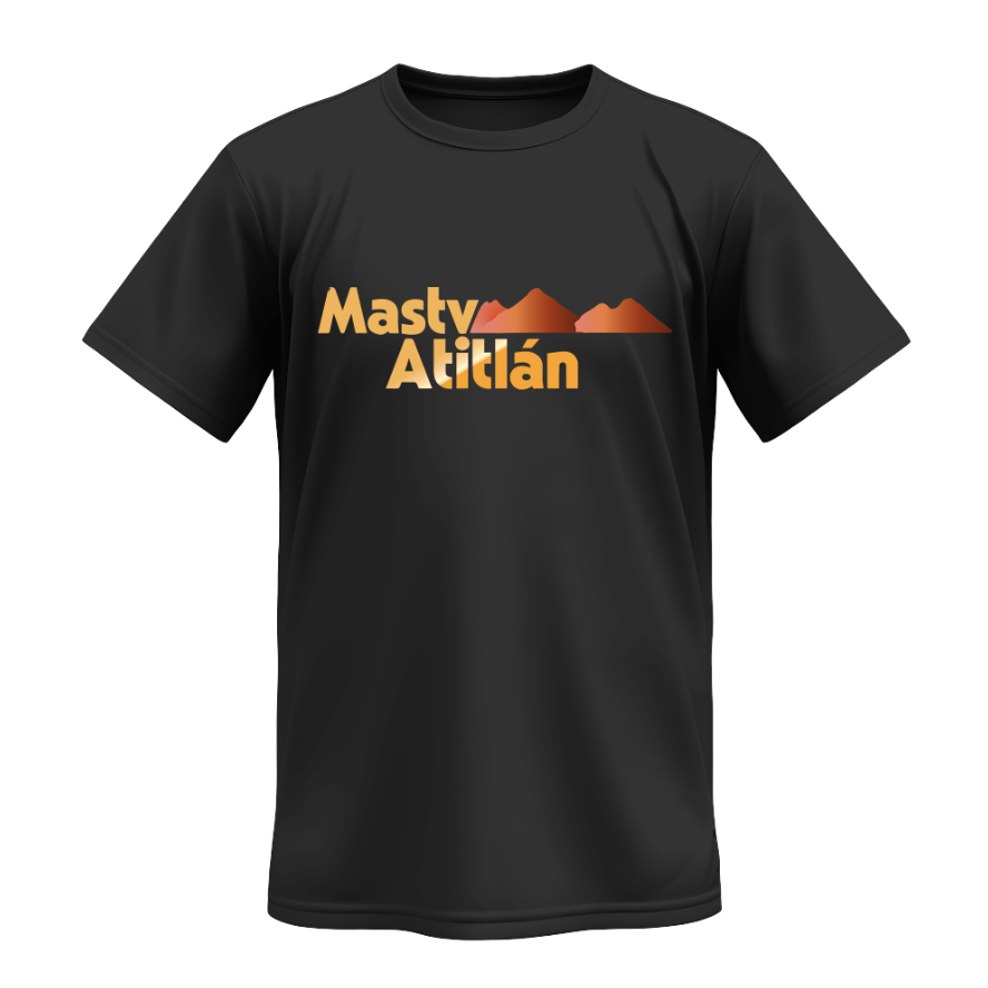 Playera | Negra | Mastv Atitlán | logo