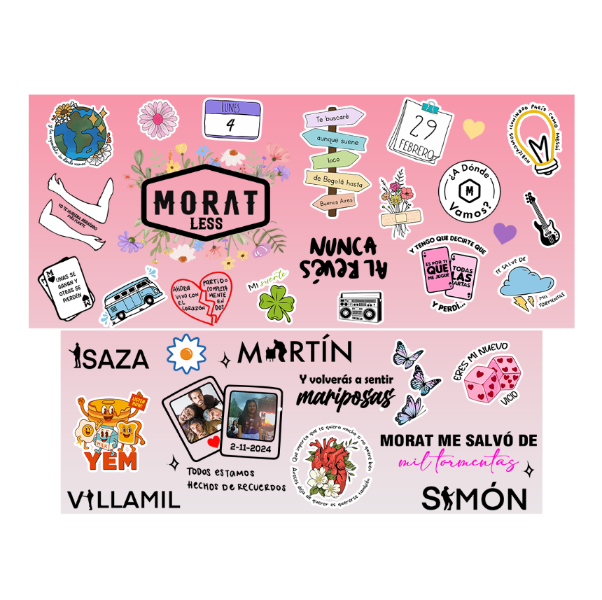 Vasos Térmico 1300ml | Rosa Degradado | Morat | Hecho de recuerdos