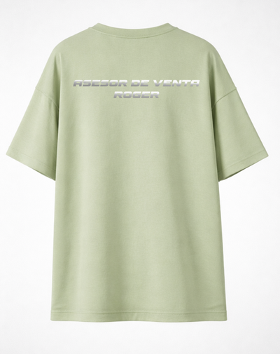 Playera over | Verde olivo | Importadora Garcia| Diseño 3