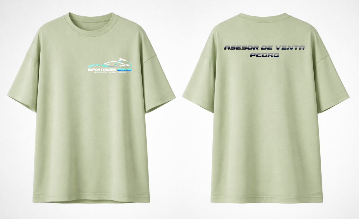 Playera over | Verde olivo | Importadora Garcia| Pedro