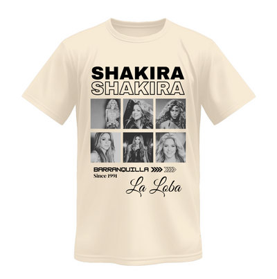 Playera | Beige | Shakira | Collage