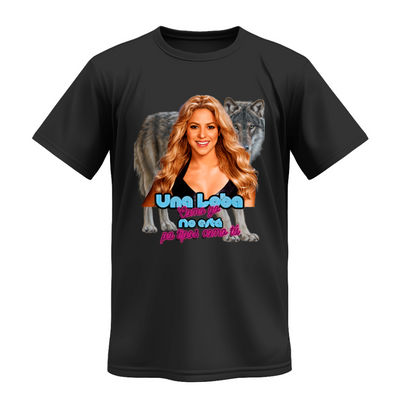 Playera | Negra | Shakira | La loba