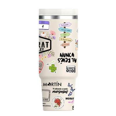 Vasos Térmico 1300ml | Beige | Morat | figuritas coloridas | Ashley