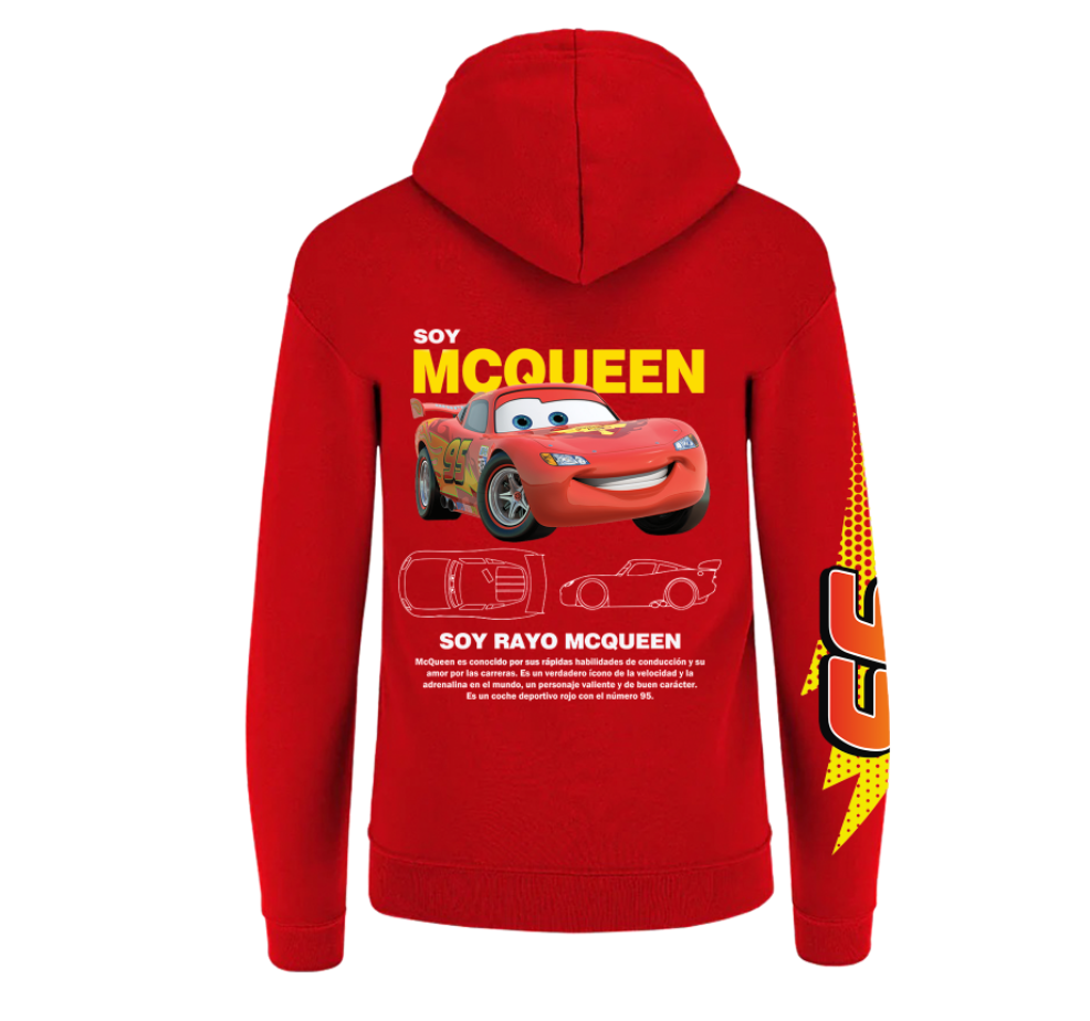 Sudadera con zipper | Rojo | Rayo Macqueen