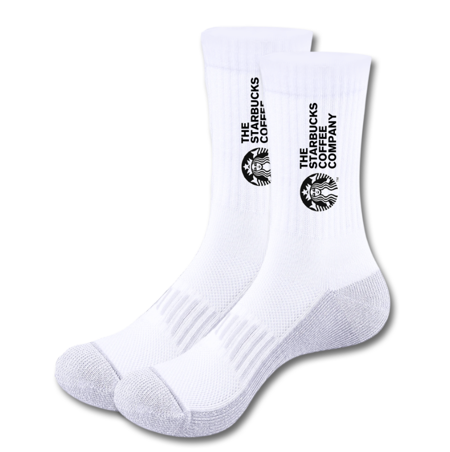 Calcetines | Personalizados | Blancos y gris | Starbucks 1