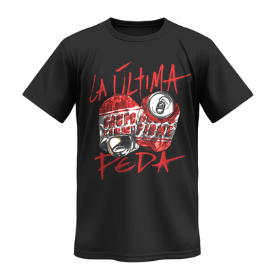 Playera | Negra | Grupo Firme | La última peda | Latas