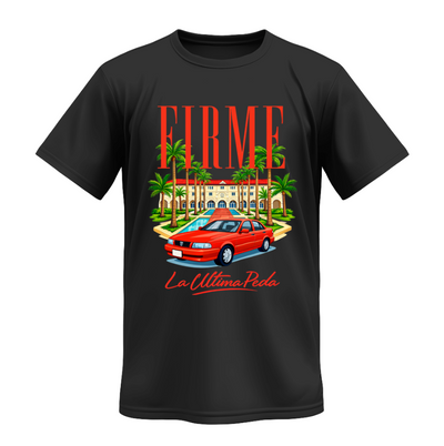 Playera | Negra | Grupo Firme | La última peda | FIRME