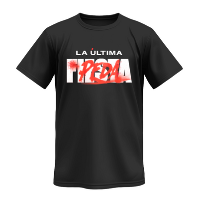 Playera | Negra | Grupo Firme | La última peda oficial