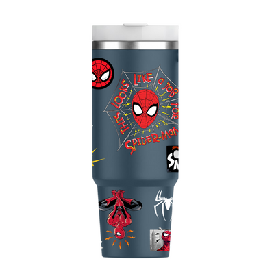 Vaso Térmico 1300ml | Azul Marino | Spider-Man | Collage 1