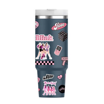 Vaso Térmico 1300ml | Azul Marino | Black Pink | Figuritas 1