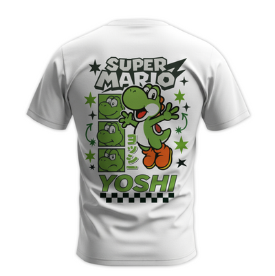 Playera Personalizada | Blanca | Yoshi | Dinorushhh