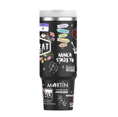 Vasos Térmico 1300ml | Negro | Morat | Lo mejor de Morat | figuritas 2 | WENDY