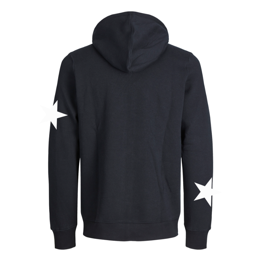 Sudadera con zipper | Negro | Estrellas | Catalán 1