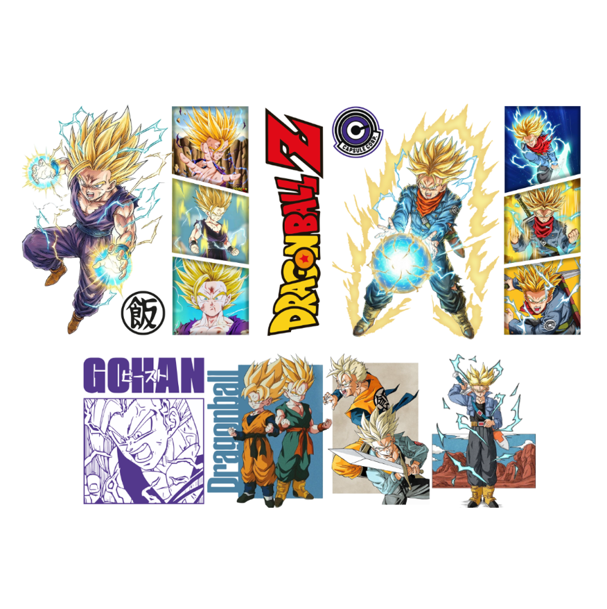 Vaso Térmico 1300ml | Blanco | Gohan y Trunks | Collage 1